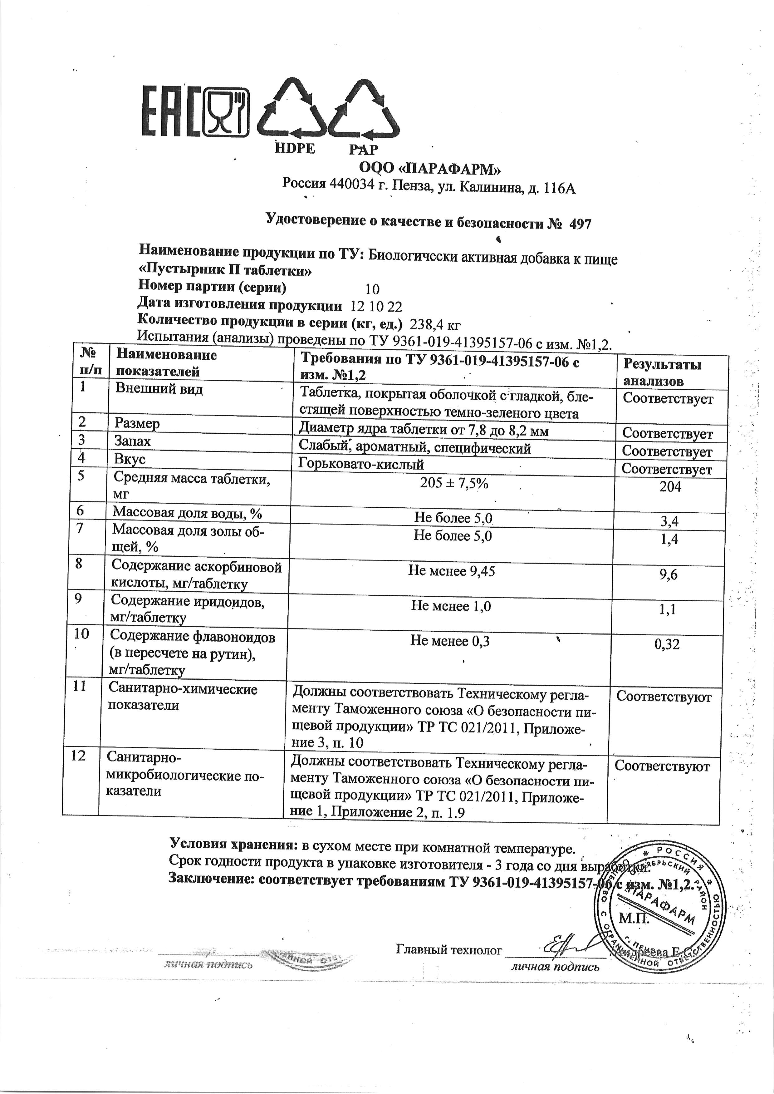 Паспорт №102022